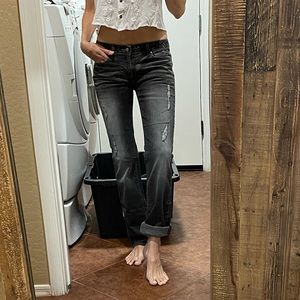 Paige Jimmy Jimmy Boyfriend Jeans Black / Gray